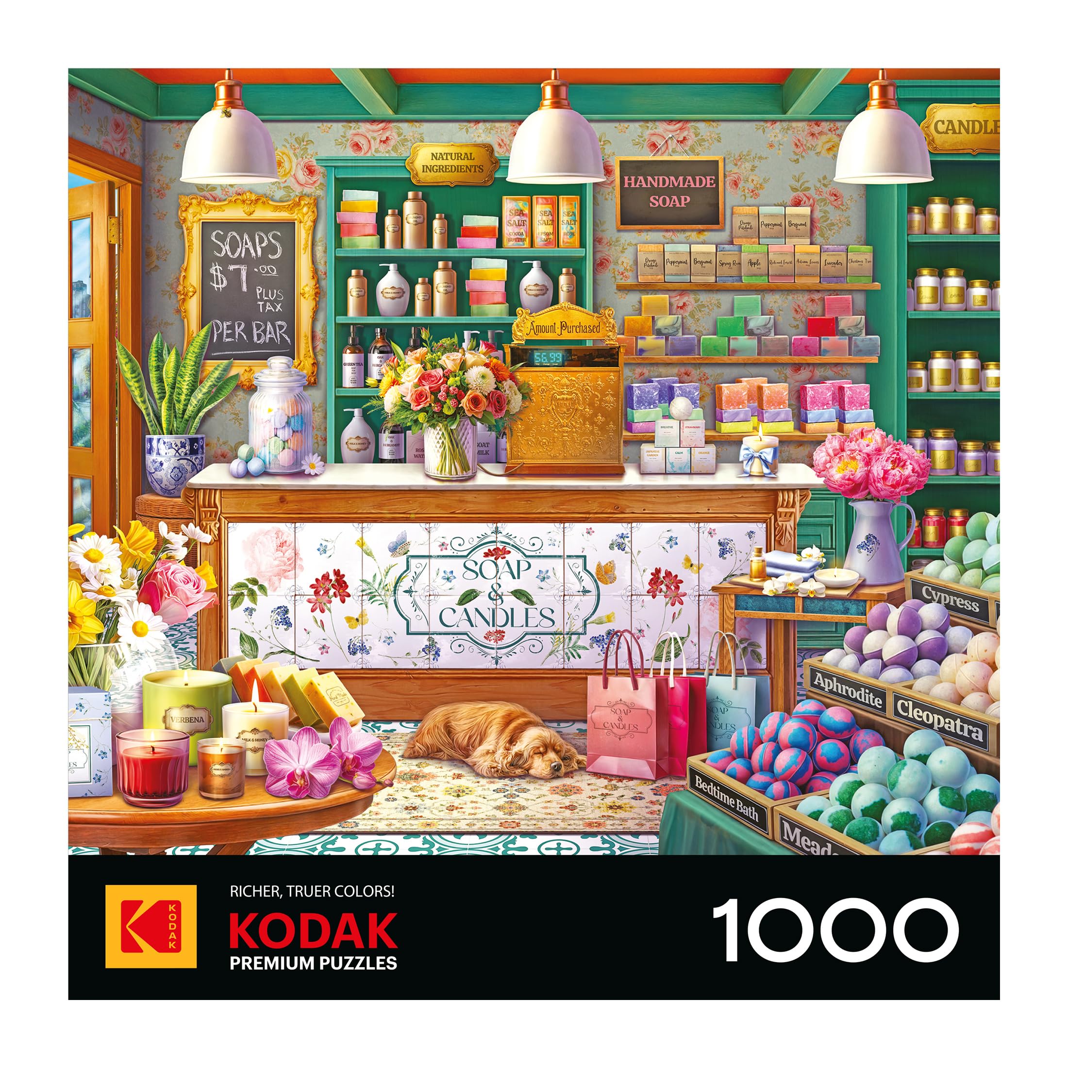Amazon.com: RoseArt Kodak Premium Soap & Candle Shop 1000 Piece